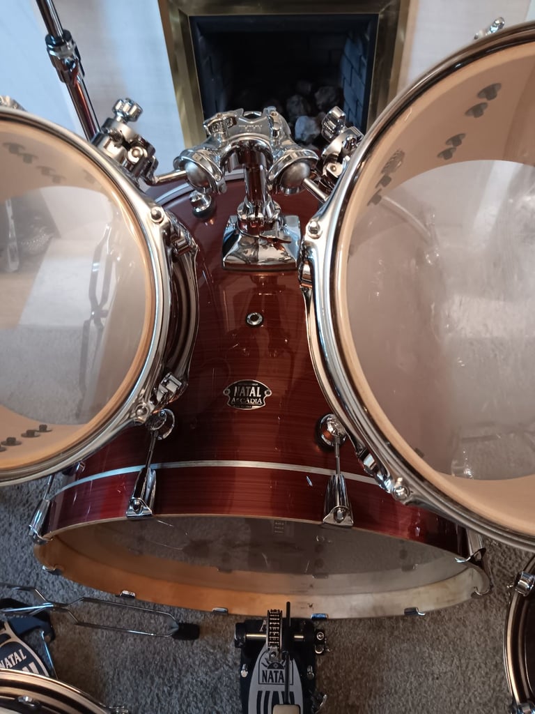 Natal 6 piece drum kit with  metal  work