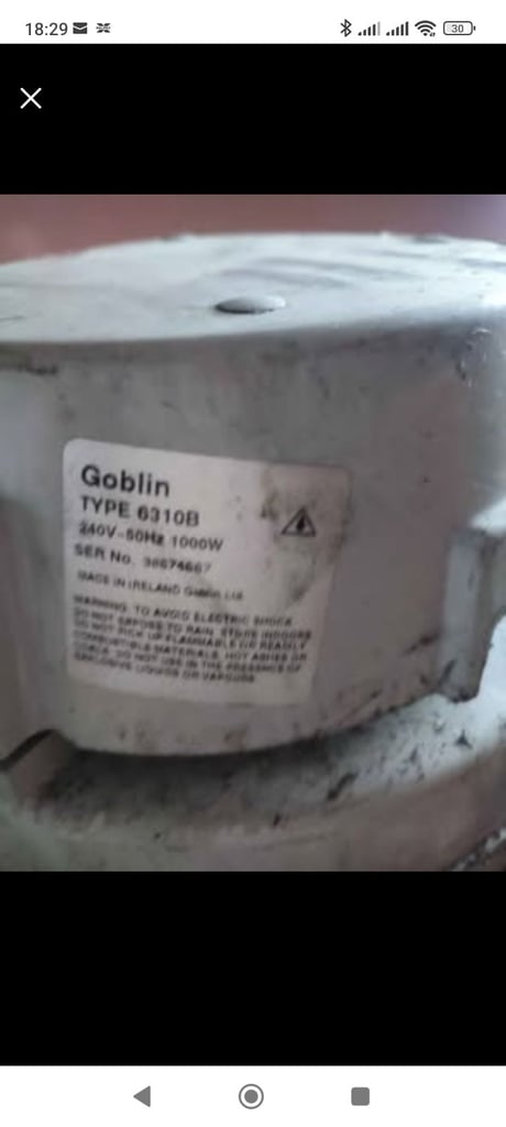 image for Aquavac Goblin Wet and dry vacuum cleaner 