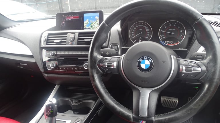 BMW 1 SERIES White Auto Petrol 2016 m sport red leather