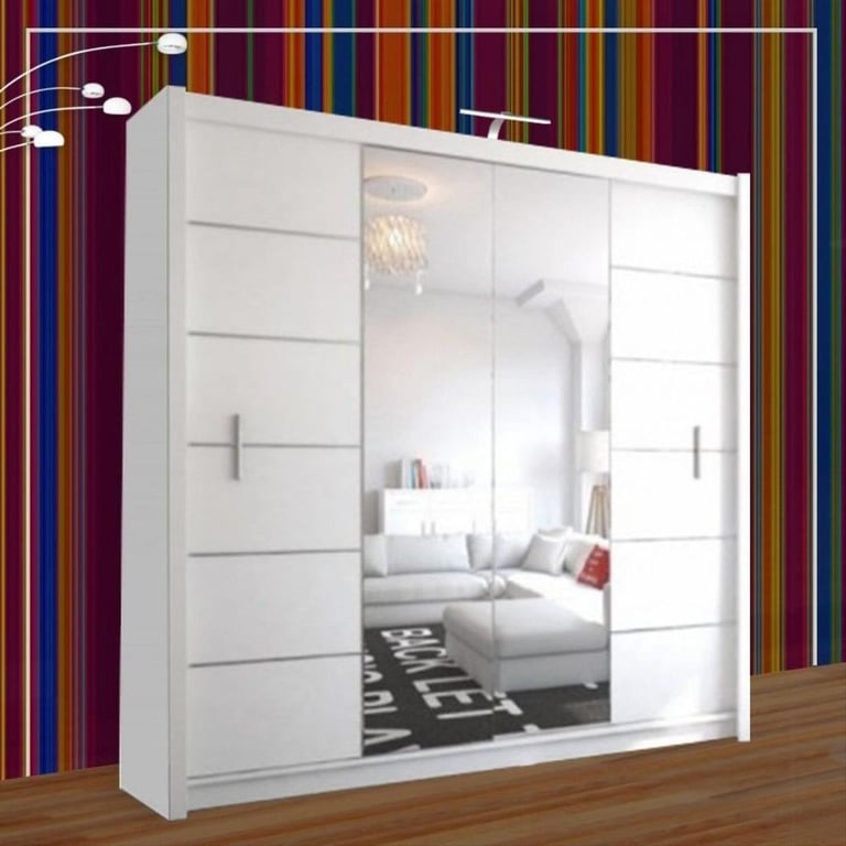 High-Quality Sliding Mirror Door Wardrobe – Ideal for Small & Large Spaces