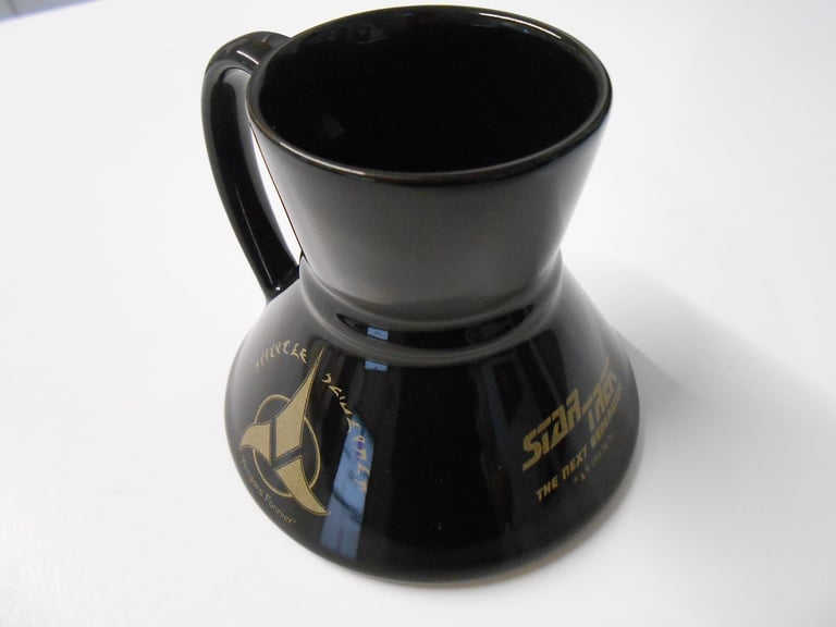 image for Star Trek Mug - Black / Tumble Not / Tumblenot / Klingon Logo / TNG Next Generation / Ceramic