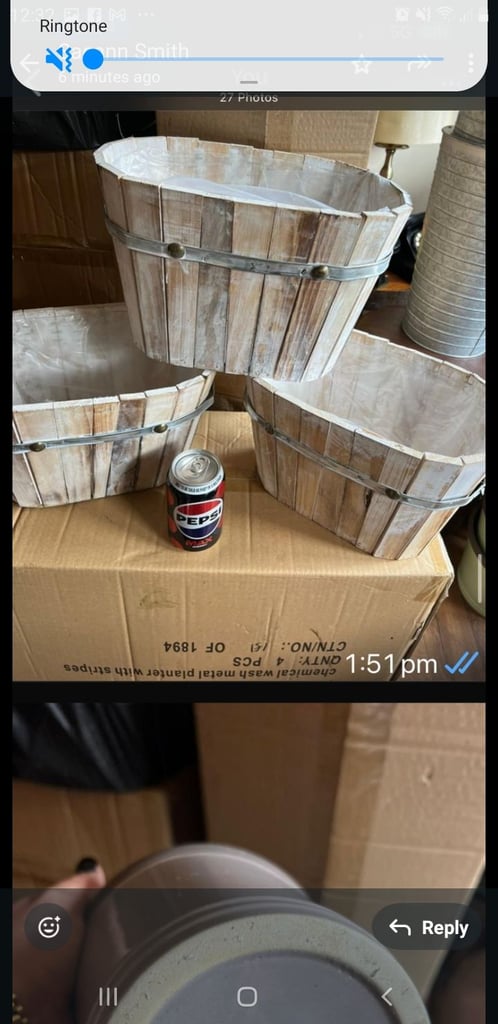 image for Wooden plant pots