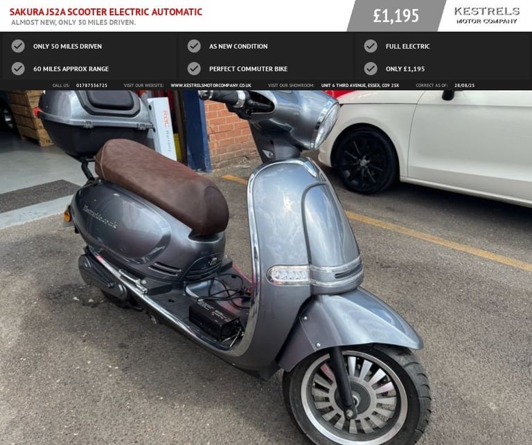 image for 2021 SAKURA JS2A Scooter Electric Automatic Scooter ELECTRIC Automatic