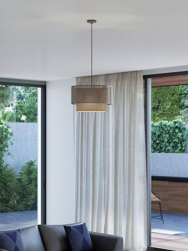John Lewis Meena Fretwork Steel Ceiling Light RRP £150