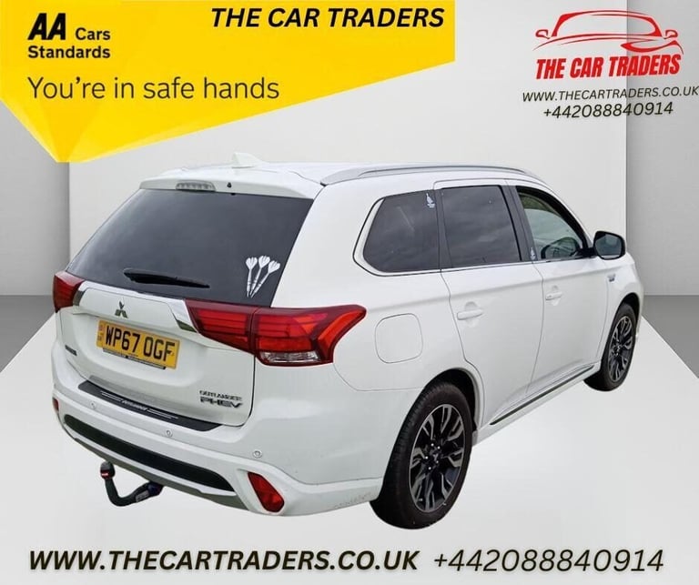 2017 Mitsubishi Outlander 2.0h 12kWh 4hs SUV 5dr Petrol Plug-in Hybrid CVT 4WD Euro 6 (s/s) (200 ...