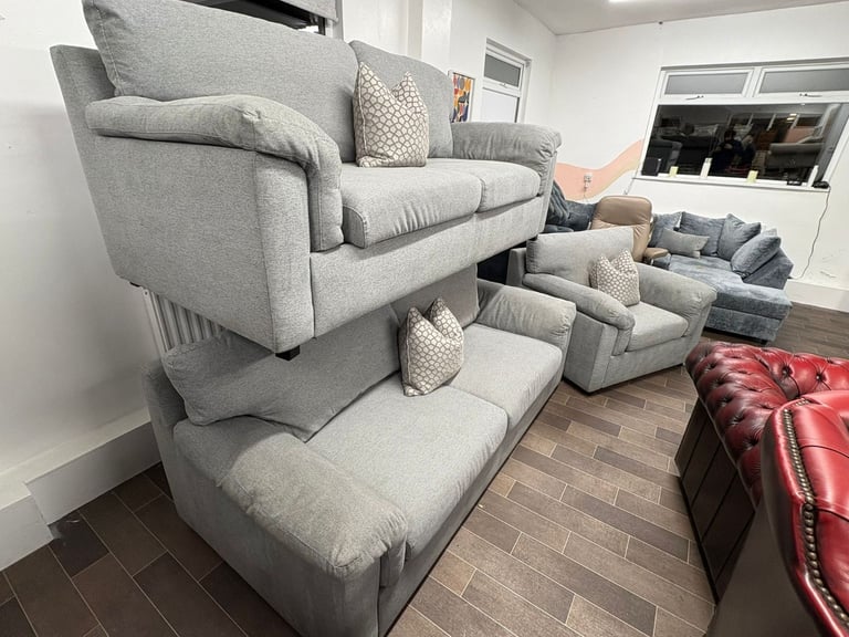 image for Lovely 3+3 Seater Sofas and Matching Armchair. Delivery available🚛