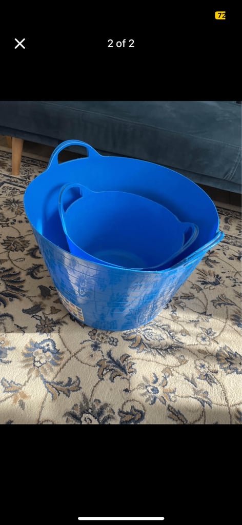 Two storage tubs 