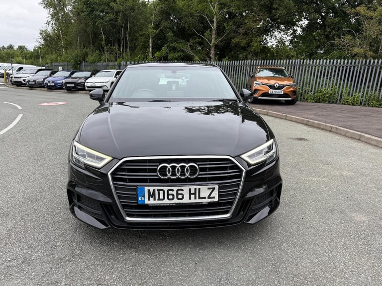 2016 66 REG AUDI A3 S LINE 1.6 DIESEL 5 DOOR BLACK HATCHBACK EURO 6 ULEZ
