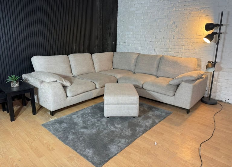 New Stock! HIGH STREET BRAND DFS Euphoria Corner Sofa with Footstool