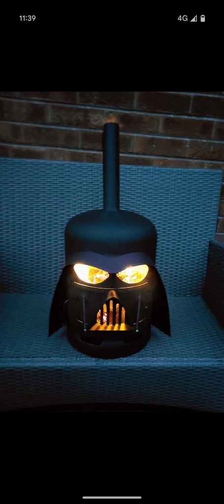 image for Star wars Darth Vader fire pit wood burner 