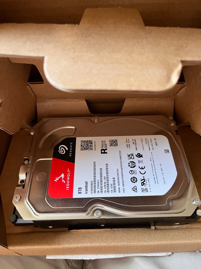 image for Seagate IronWolf 8TB, Internal NAS HDD. Opened Never Used!