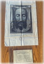 Veil of Veronica with certification and Vatican stamp 