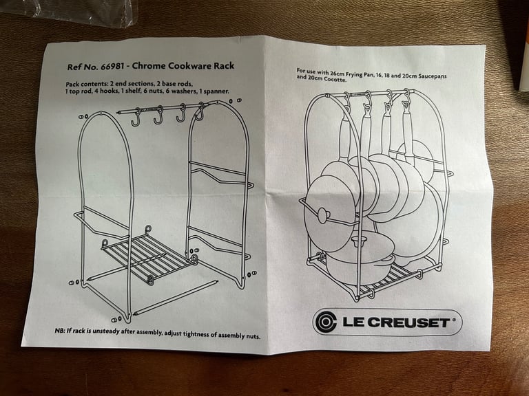 image for Le Creuset Chrome Cookware Rack