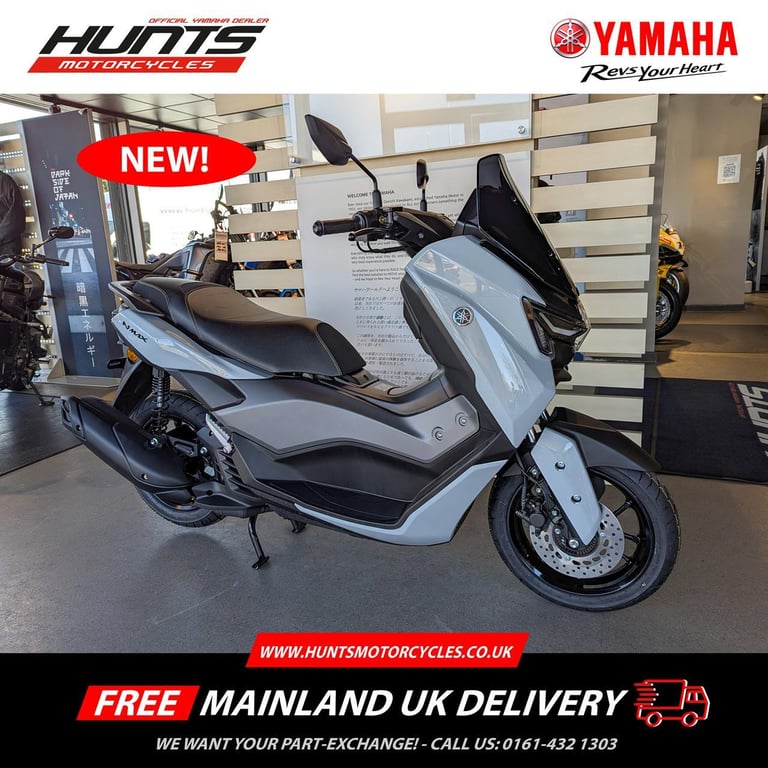image for New (2025 MY) Yamaha NMAX Tech Max 125. Ceramic Grey. £3,900 (NO ADMIN FEES!)