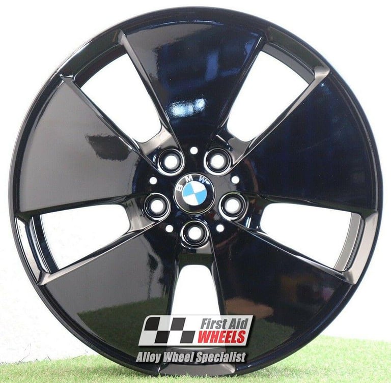 R568BG SWAP for Ours BMW i3 4X 19'' GENUINE STYLE 427 GLOSS BLACK ALLOY WHEELS