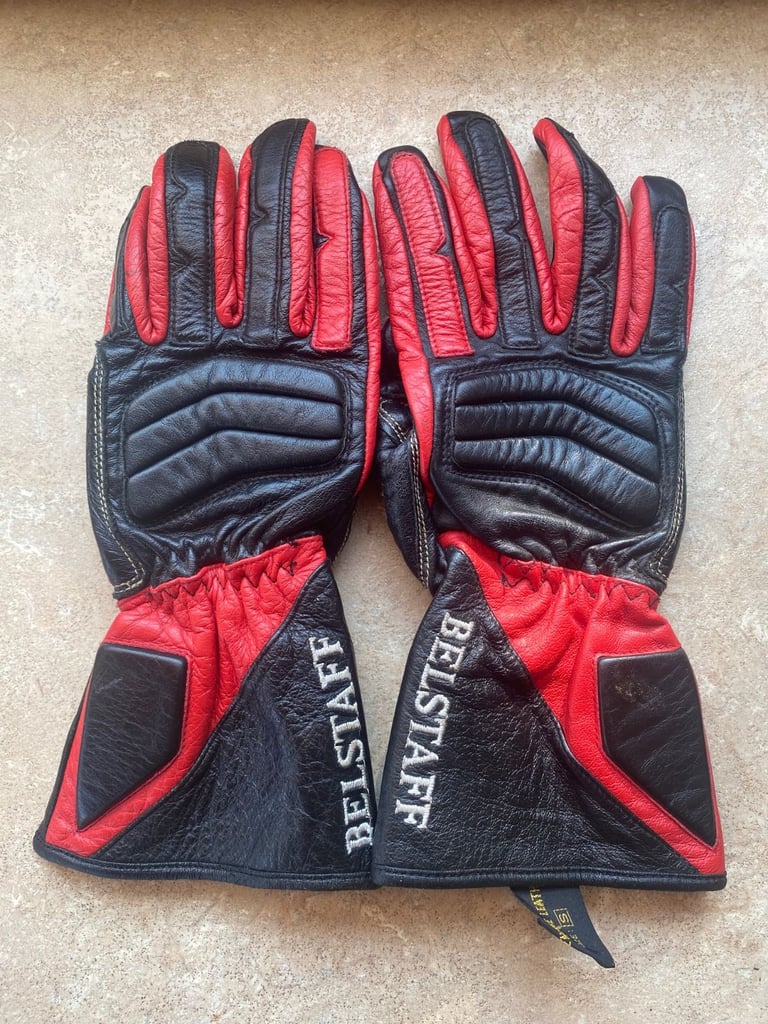 BELSTAFF leather with Kevlar motorcycle gloves Size - small  