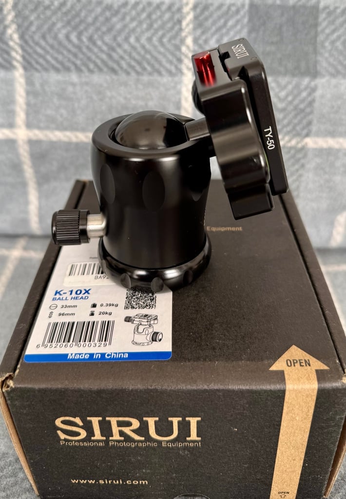 SIRUI K-10X BALL HEAD WITH TY-50 PLATE