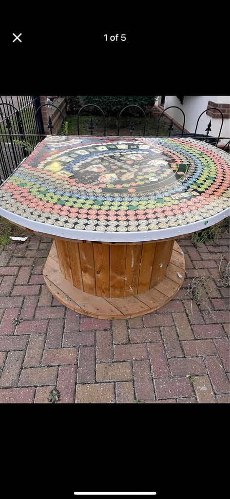  Very unusual Handmade poker table/man cave/pub 
