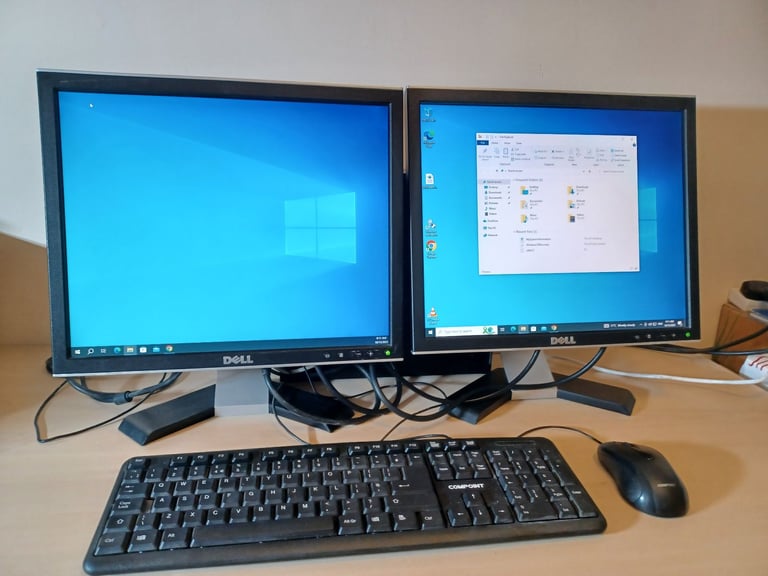 Dell Desktop Computer Dual Screen
