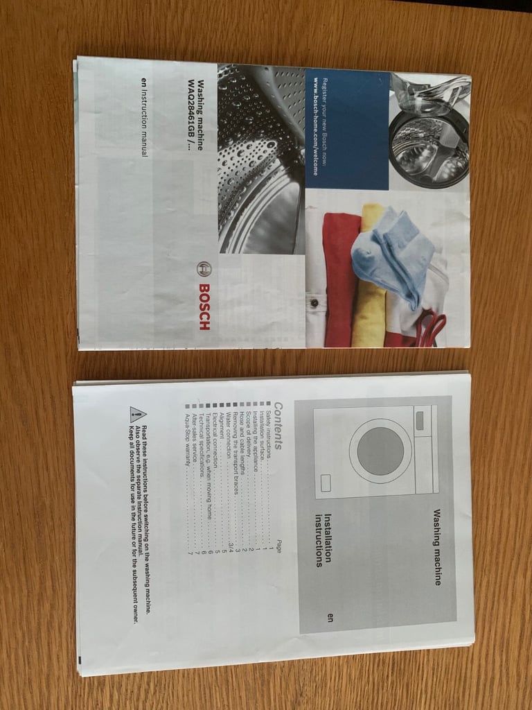 Bosch washing machine 