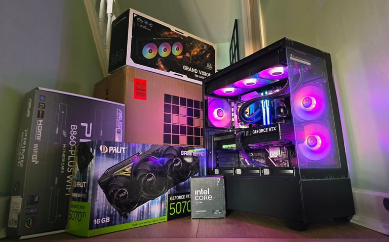 *SOLD*ULTIMATE Gaming PC, Intel Core Ultra 7, RTX 5070Ti 16GB, 64GB RAM, 4TB NVMe, 12 Month Warranty