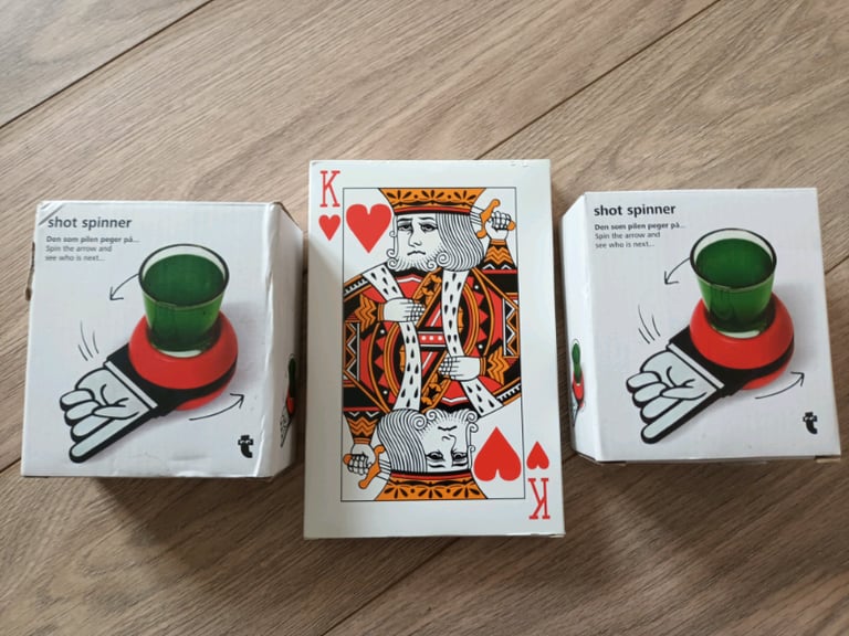Giant cards Shot spinners Drinking Games 