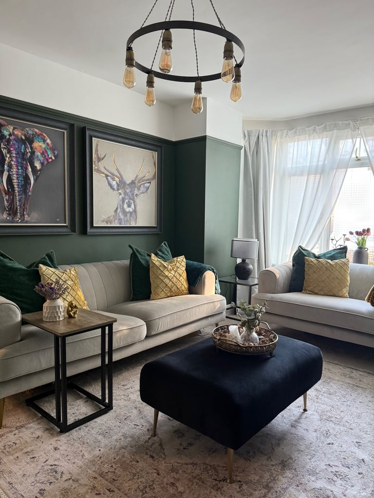 Premium Velvet Sofa Set 