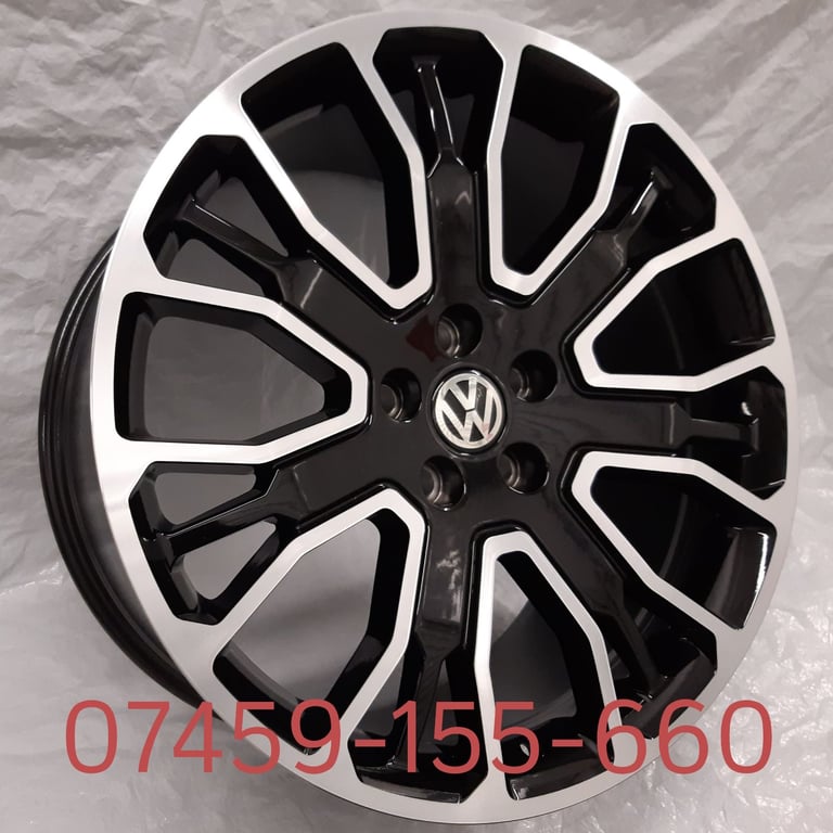 image for 4X NEW ALLOY WHEELS (21" INCH ALLOYS) VW VOLKSWAGEN TRANSPORTER T5 T5. T6 T6.1 T7 BLACK