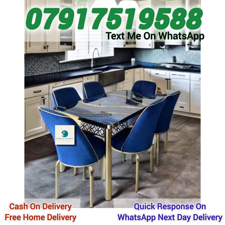 6 and 4 chairs dining table sets available now