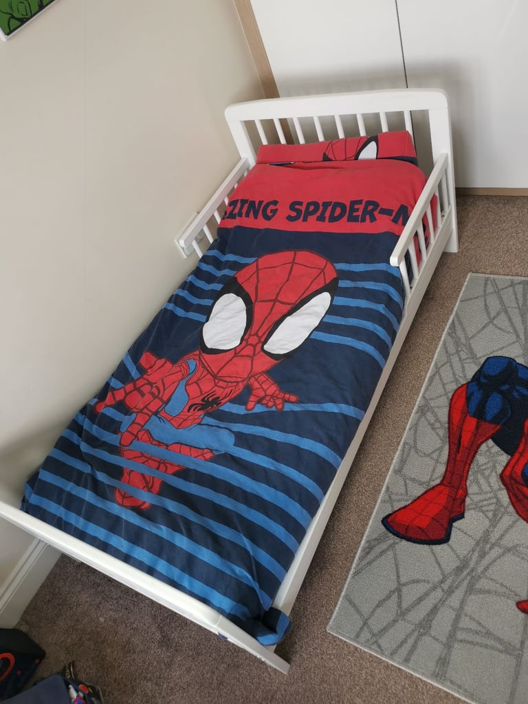 Kinder valley toddler bed mattress bedding duvet * spiderman *