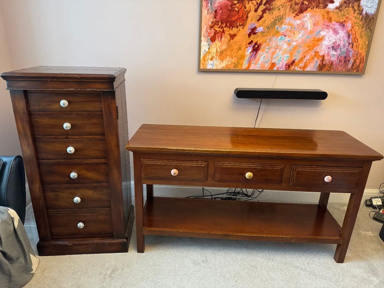 image for Tallboy and console table