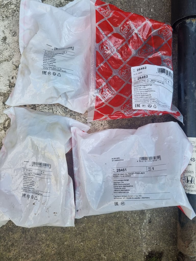 Honda Civic Mk8 Rear Anti roll bars/Front bushs/Rear shocks 