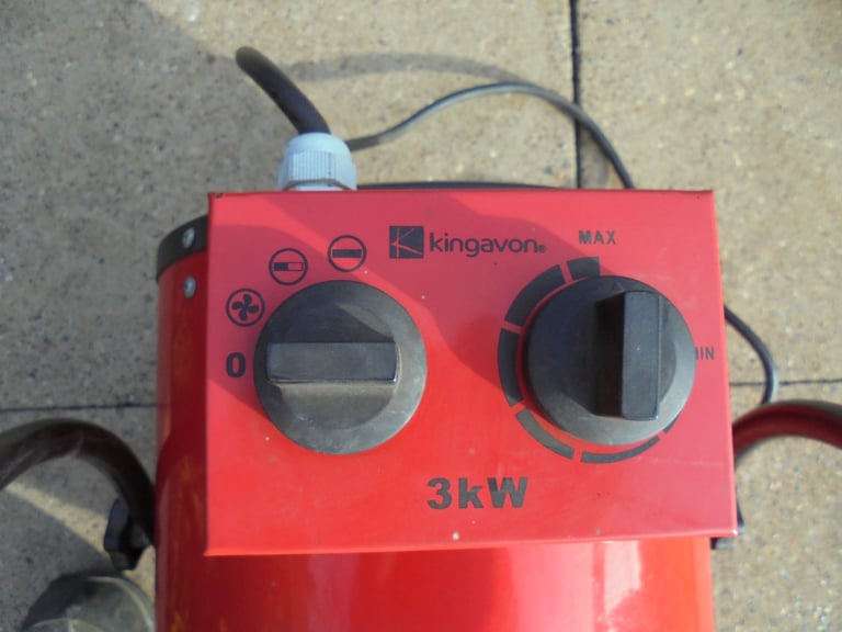 Kingavon 3KW Tilting Workshop Cylinder Fan Heater
