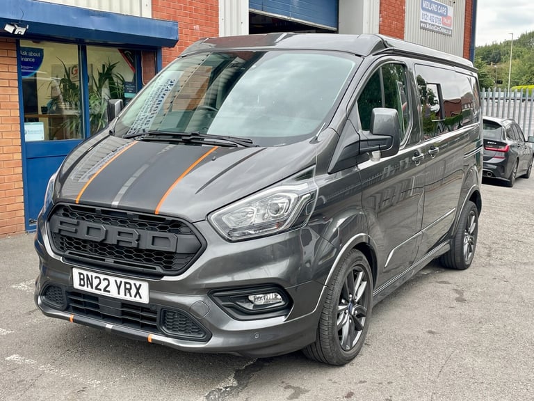 2022 Ford Transit Custom 2.0 EcoBlue 185ps Low Roof Sport Auto Camper with Pop Top PANEL VAN Dies...