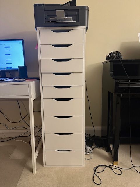 White Office Cabinet