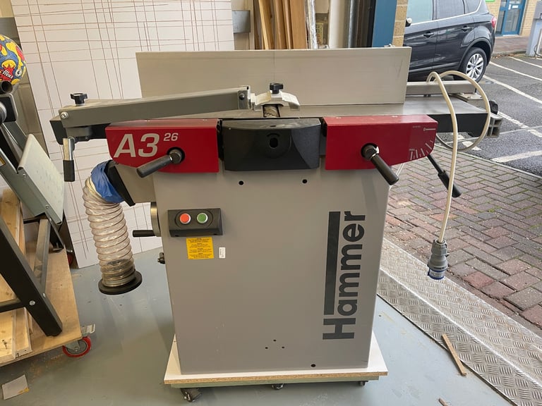 image for Hammer A3-26 Planer Thicknesser Spiral Cutterhead 16amp Used