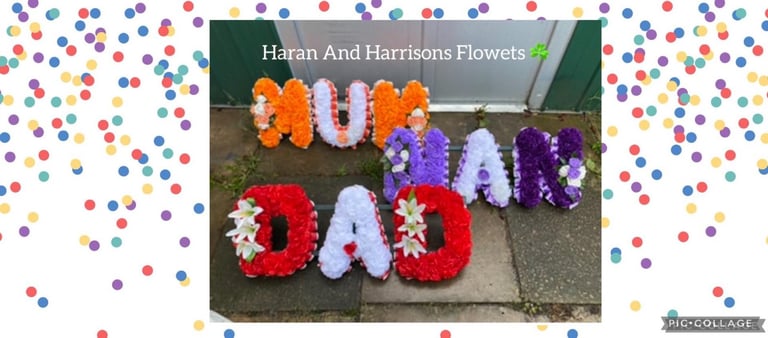 Funeral Flowers Artificial Package Deals 4 Items .