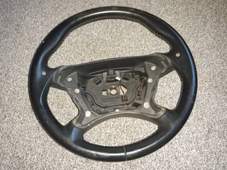 image for MERECEDES SL R230 SL500 SL350 SL600 AMG SL55 SL63 STEERING WHEEL BLACK 