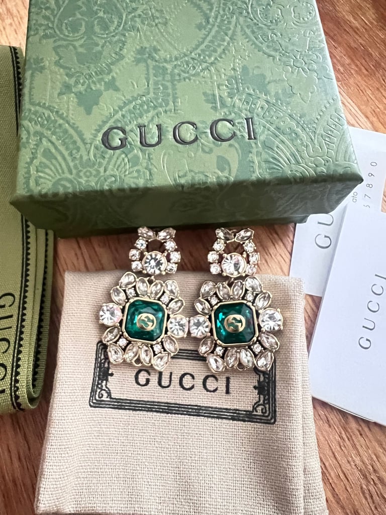 Gold earrings