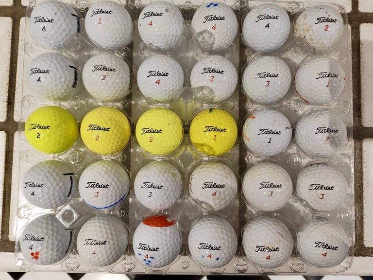 30 Titleist - Grade B - used golf balls