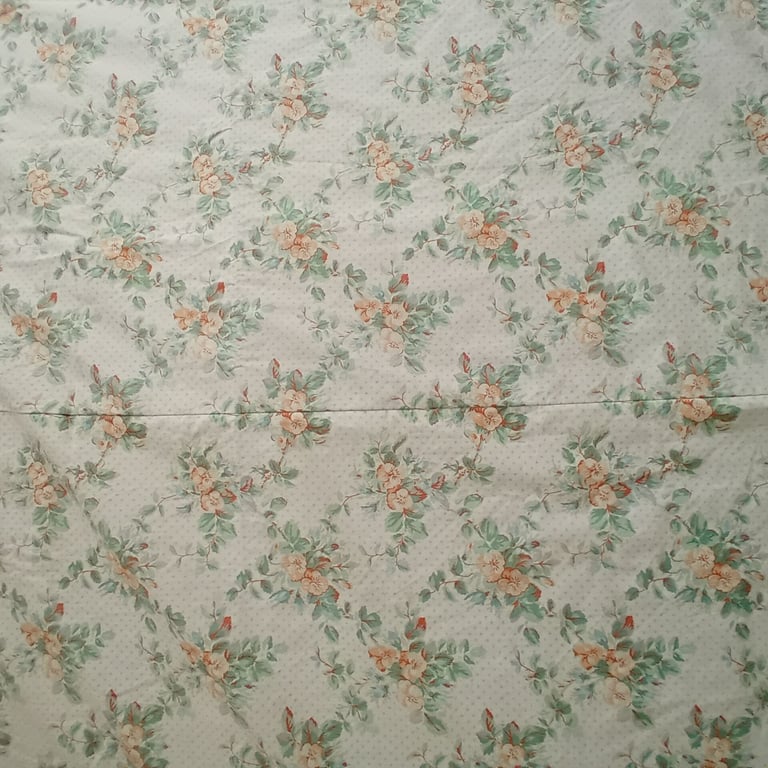 Vintage Laura Ashley 6.5m Louise floral curtains, Pelmet & tie backs