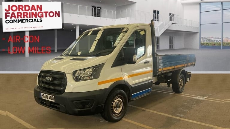 2020 20 reg FORD TRANSIT 350 SINGLE CAB RWD ALLOY TIPPER WITH AIR-CON 25K MILES