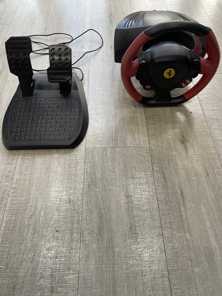 image for Xbox one thrustmaster racing Ferrari wheel and pedal 