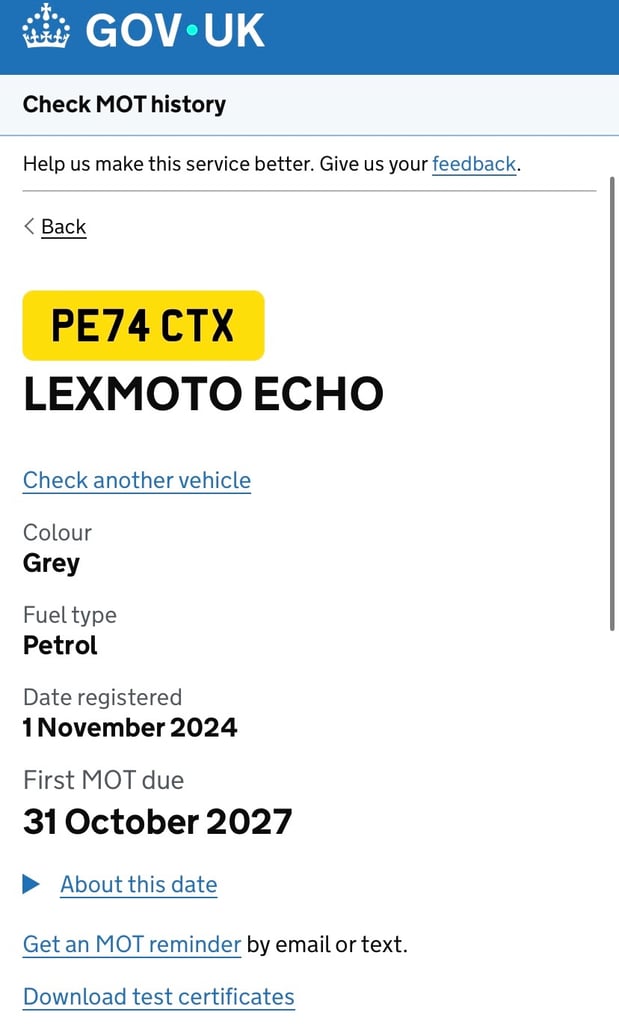 Lexmoto Echo 50cc Moped 