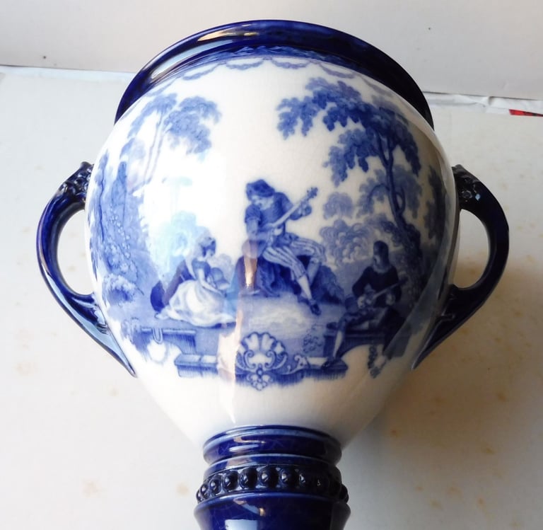 ANTIQUE DOULTON VASE, PARTLY REPAIRED