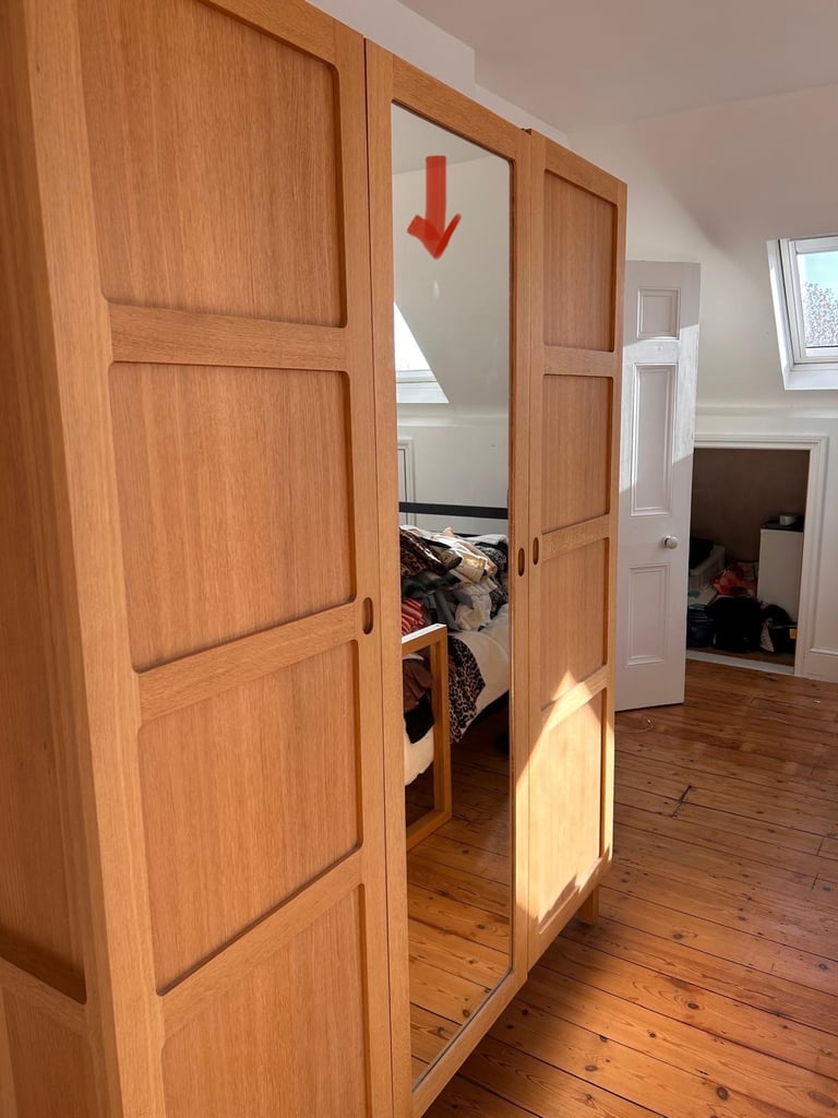 Habitat Radius 3 Door Wardrobe - Oak