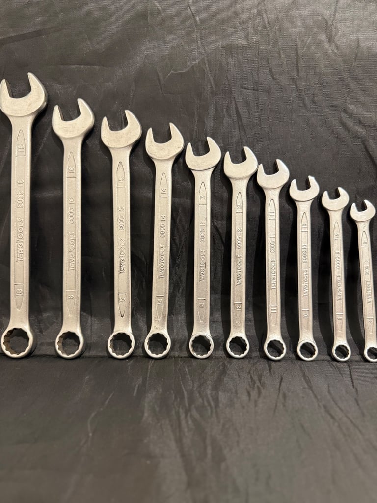 image for Teng Tools TT6005 Combination Spanner’s/Wrench Set x10  8mm - 18mm Metric - CRV