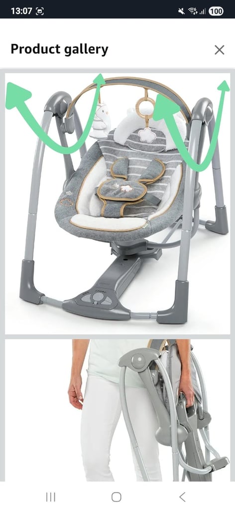 Ingenuity Swing 'n Go Portable Swing