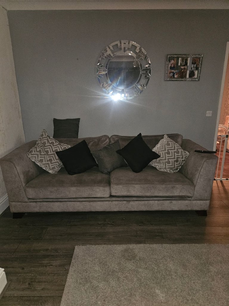 Large grey sofa 