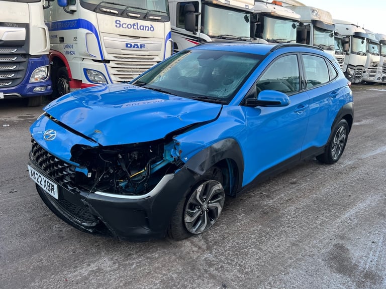 2022 HYUNDAI KONA SPORT CONNECT HYBRID ELECTRIC AUTO DAMAGED SALVAGE 